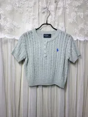 ポロ ラルフローレン ケーブル 半袖 ニット