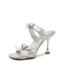 アレクサンドラバードマン レディース シューズ ヒール Alexandre Birman Clarita Square Flare 85 Silver シルバーのサムネイル