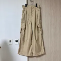 ワイドカーゴパンツ ベージュ M