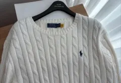 ポロ ラルフローレン ケーブル ニット アイボリー