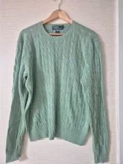 ポロ ラルフローレン ケーブルニット ミント色