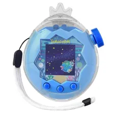 2026 新登場 たまごっちパラダイス カバー 透明 ケース For Tamagotchi Paradise 保護ケース 王冠のデコキャップ 耐衝撃 キズ防止 防塵 量 フィット設計 ストラップ付き クリアケース 携帯ゲーム機用 保護カバー (クリア)koe