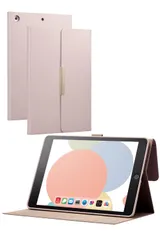新品 エレコム iPad 第9/8/7世代 iPad 10.2 2019年モデル フラップケース ソフトレザー ＆me Apple Pencil収納 ミラー付 アッシュピンク TB-A19RWVJM2PN