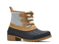 カミック レディース シューズ ブーツ・レインブーツ Kamik Sienna WaterResistant Duck Boot GreyTanBlack ブラックのサムネイル