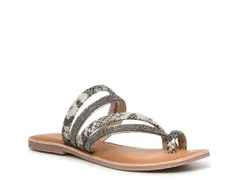チャイニーズランドリー レディース シューズ サンダル Chinese Laundry Solar Sandal BlackWhite Snake Print ホワイトのサムネイル