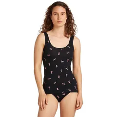 アイスブレーカー レディース トップス Tシャツ Icebreaker Merino 150 Siren Snow Day Tank Top Womens BlackAcid PinkAop ブラックのサムネイル