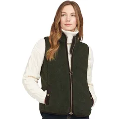 バブアー レディース トップス ベスト フリース Barbour Burford Fleece Vest Womens OliveClassic オリーブのサムネイル
