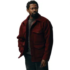 フィルソン メンズ アウター ジャケット・ブルゾン ウール Filson 1940s Mackinawool Cruiser Jacket Mens Wine ワインのサムネイル