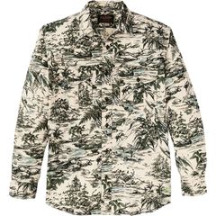 フィルソン メンズ トップス シャツ Filson X Housefly Washed Feather Cloth Shirt Mens Khaki Scenic カーキ