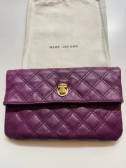 MARCJACOBS キルティング クラッチバッグ PURPLE パープル ダストバッグ含む