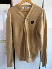 コム・デ・ギャルソン PLAY ブラックワッペン カーディガン XL