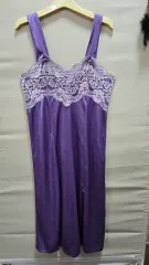 パープル レース ロング スリップ ONE PIECE
