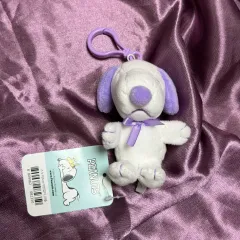 SNOOPY ピーナッツ ぬいぐるみ キーホルダー パープル ボラ