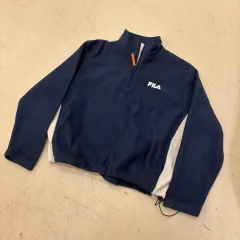 フィラ スモールロゴ ハーフジップアップ フリース