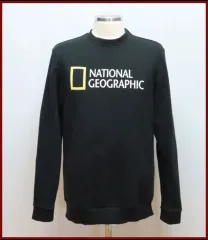 ナショナルジオグラフィック/黒 スウェットシャツ/サイズ95/グッドポーズヴィンテージ(B-6)