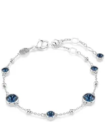 スワロフスキー レディース アクセサリー ブレスレット・バングル・アンクレット Swarovski Imber Round Cut Adjustable Line Bracelet SilverBlue ブルー