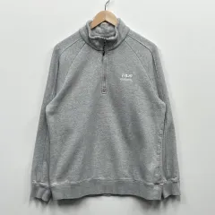 FILA グレー ハーフジップアップ スウェット