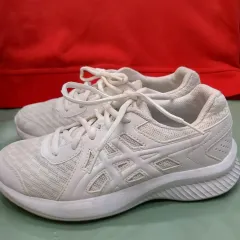 アシックス 白 スニーカー ランニングシューズ 230mm
