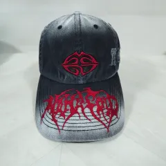 MAHAGRID マハグリッド デストロイ ダメージ ロゴ ベースボールキャップ (ユニセックス FREE)