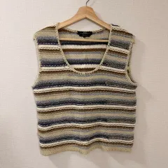 L マックスマーラ ハンドメイド ニット ベスト