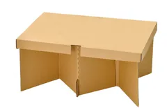 アートナップ 折りたたみ ダンボール テーブル アウトドア 災害用 使い捨てテーブル (組立時)51.2×34.5×24.0cmのサムネイル