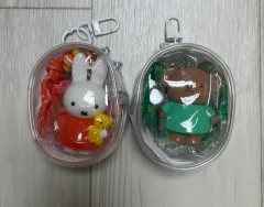 新品) ミッフィー ボリス フィギュア ポーチ キーホルダー 2種 セット