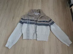 パターン ニット カーディガン アイボリー レディース Free!