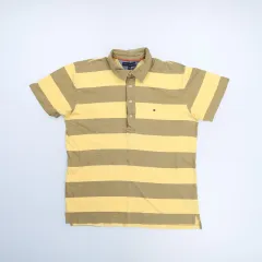 XL トミーヒルフィガー ストライプ PKシャツ 0210H1