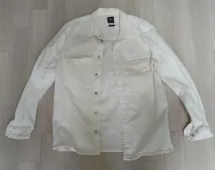 ザラ 白 デニム ジャケット メンズ