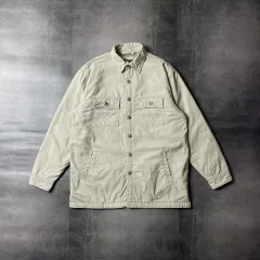 COVINGTON ヴィンテージ アイボリー シェルパ コットン シャツジャケット A00445
