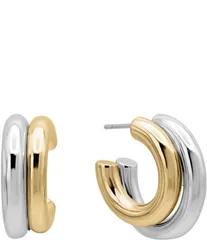 シャシ レディース アクセサリー ピアス・イヤリング SHASHI Two Tone Hoop Earrings Two Toneのサムネイル