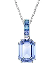 スワロフスキー レディース アクセサリー ネックレス・チョーカー レース Swarovski Millenia Octagon Cut Blue Long Pendant Necklace Blue ブルー