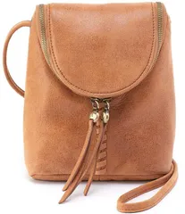 ホボ レディース バッグ ショルダーバッグ レザー HOBO Fern Stitched Leather Crossbody Bag Whiskey