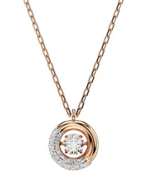 スワロフスキー レディース アクセサリー ネックレス・チョーカー レース Swarovski Crystal Dextera Half Pave Short Pendant Necklace Rose GoldCrystal ゴールド