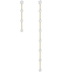 スワロフスキー レディース アクセサリー ピアス・イヤリング アシンメトリー Swarovski Constella Linear Crystal Asymmetrical Earrings Gold ゴールド
