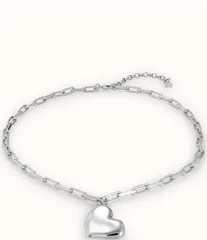 ウノデ 50 レディース アクセサリー ネックレス・チョーカー レース UNOde50 Heartbeat Short Pendant Necklace Silver シルバー