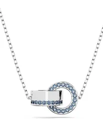 スワロフスキー レディース アクセサリー ネックレス・チョーカー レース Swarovski Hollow Crystal Adjustable Pendant Necklace SilverBlue ブルー