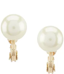 アンクライン レディース アクセサリー ピアス・イヤリング Anne Klein Pearl ClipOn Stud Earrings Gold ゴールドのサムネイル