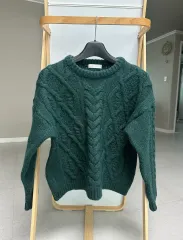 DARK GREEN ニット