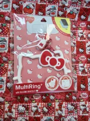 レア物 正規品 ハローキティ マルチリング + シリコン ブレスレット セット