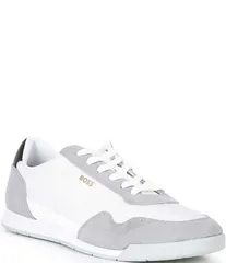 ヒューゴボス メンズ シューズ ドレスシューズ スニーカー スエード Hugo Boss Mens Titanium Suede Sneakers White ホワイトのサムネイル