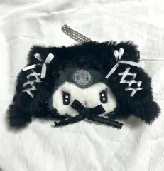 サンリオ クロミ リールパス キーホルダー カードホルダー ポーチ マイメロディ＆クロミ ブラック