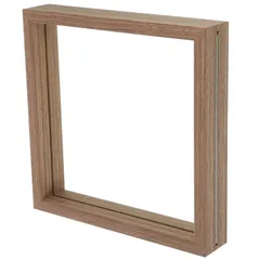 【新品】 Alipis フォトフレーム 正方形 8インチ 立体額 ボックスフレーム 標本箱 二重ガラス 木製 ドライフラワー 押し花 アートボックス 卓上 額縁 写真立て ディスプレイ 内寸19.9cm (スクエア/8インチ) 1