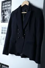 W(S-M) SYSTEM スーツ ジャケット ブレーザー The HANDSOME ダブル ウール-1753F