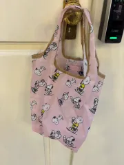 SNOOPY ジャンボ エコバッグ ピンク