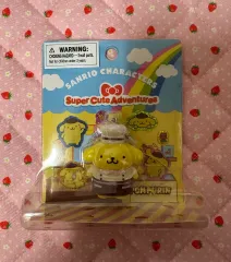 ポムポムプリン フィギュア キーホルダー & ステッカー セット