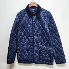 ポロラルフローレン POLO RALPH キルティング ジャケット ネイビー M