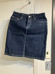 基本 ブラックデニム スカート