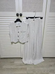 ストライプスーツベスト+パンツセットアップ