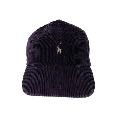 ポロラルフローレン コーデュロイ ベースボールキャップ パープル